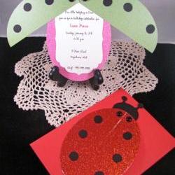 Ladybug Birthday Invitations