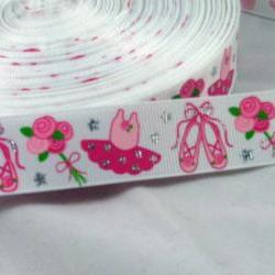 3 Yards of Pretty Ballerina 7/8" Grosgrain Ribbon